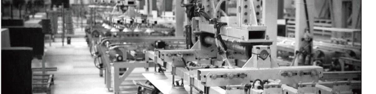 The sintered stone production line running through the plant